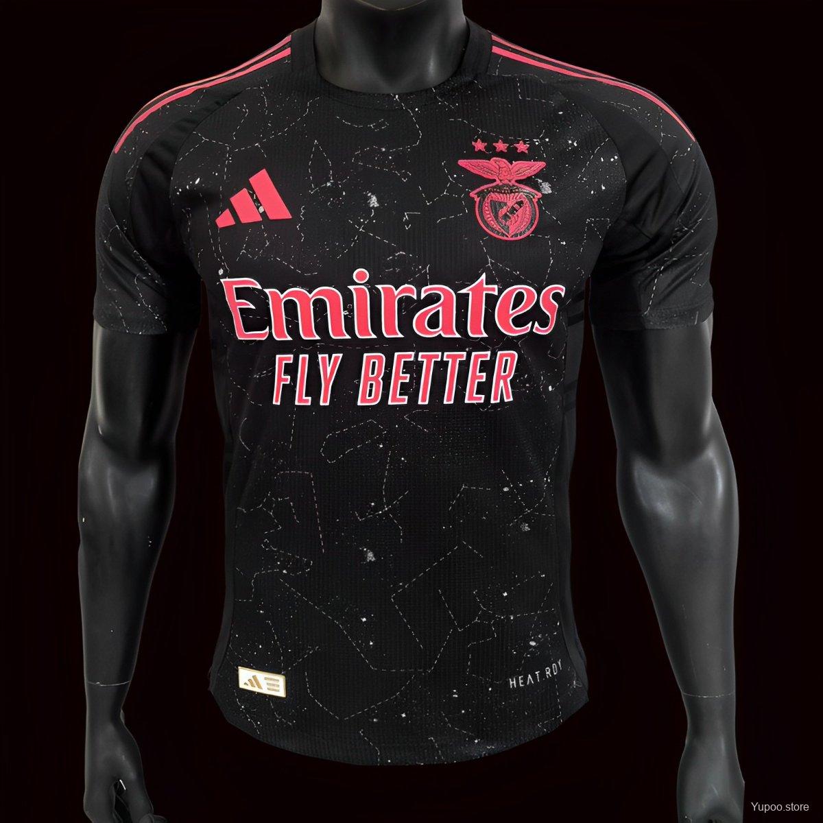 Camiseta de fútbol SL Benfica 2024/25 VISITANTE MANGA CORTA VERSION JUGADOR
